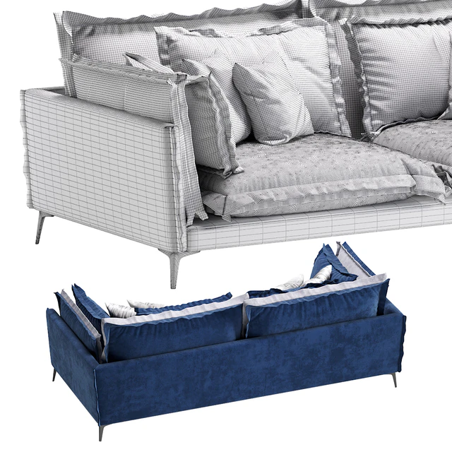 Arketipo Auto Reverse 2 Seater Velvet Sofa — Descargar
