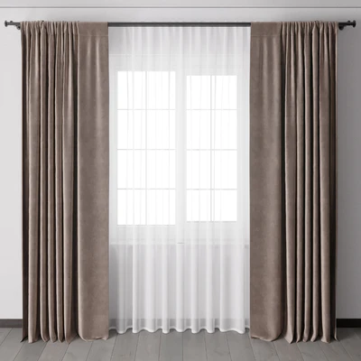 Curtains with metal curtain rod 12 — Вид 1