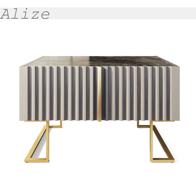 Bedside table Art Deco set. Nightstand Flora, Alize, Loca, Boss by Vivense — Download