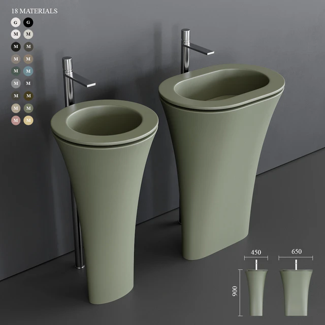 Ceramica Cielo Amedeo Freestanding Washbasin — Descargar