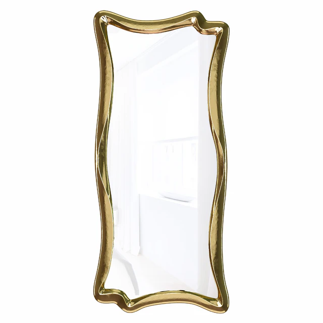 Wall mirror in a figured frame "Marne" Antique gold leaf — Descargar