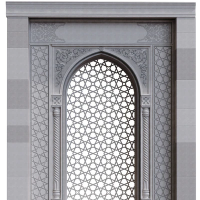 islamic arc and pattern facade element set 385 — Ver 3