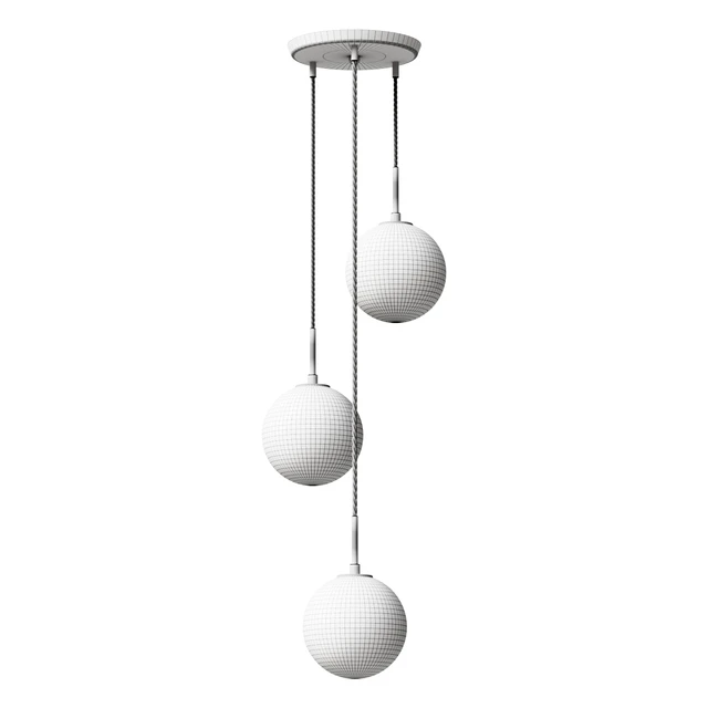 Chandelier Hanging chandelier Tommy with transparent shades Gray Article: IMR-1253267 Lamp — Descargar