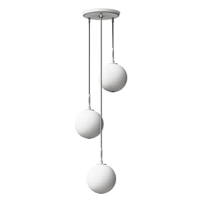 Chandelier Hanging chandelier Tommy with transparent shades Gray Article: IMR-1253267 Lamp — Ver 2
