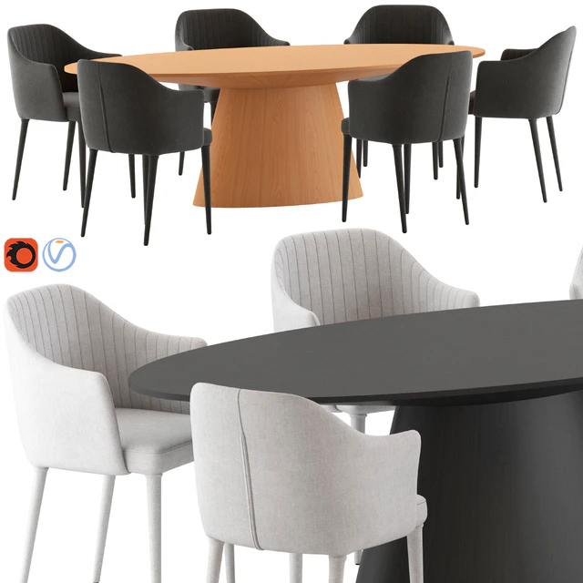 Globewest Carter Amrchair and Classique Oval Table — Скачать