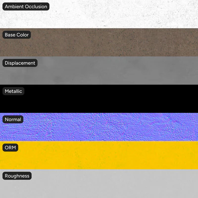 exposed aggregate concrete texture brown — Вид 5