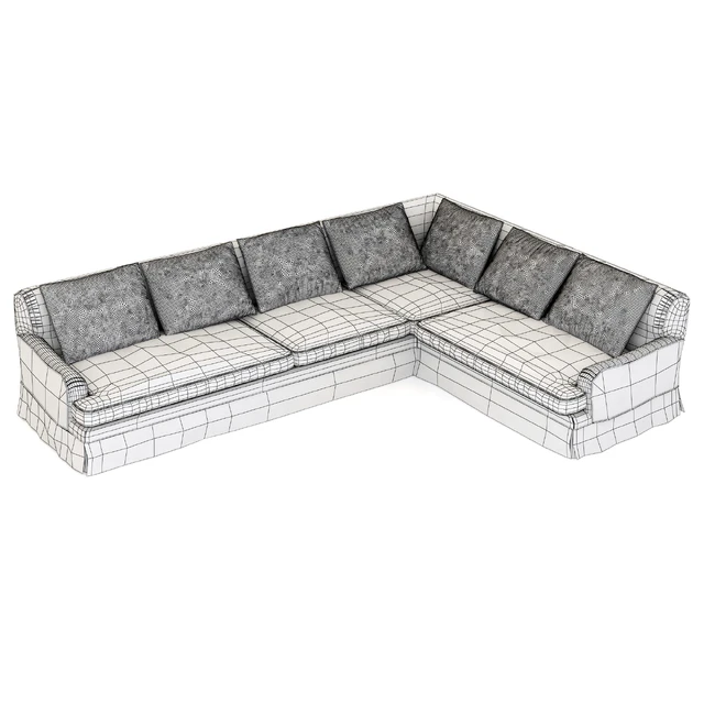 Restoration Hardware Belgian Classic Roll Arm Slipcovered Right-Arm L-Sectional — Скачать