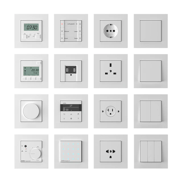Электроника Gira E2 flat installation — Скачать
