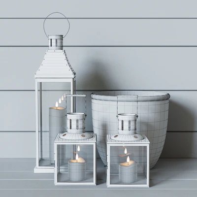 A set of candlesticks, lanterns — View 2