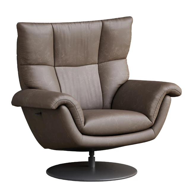 Deacon Leather Swivel Recliner armchair — Скачать