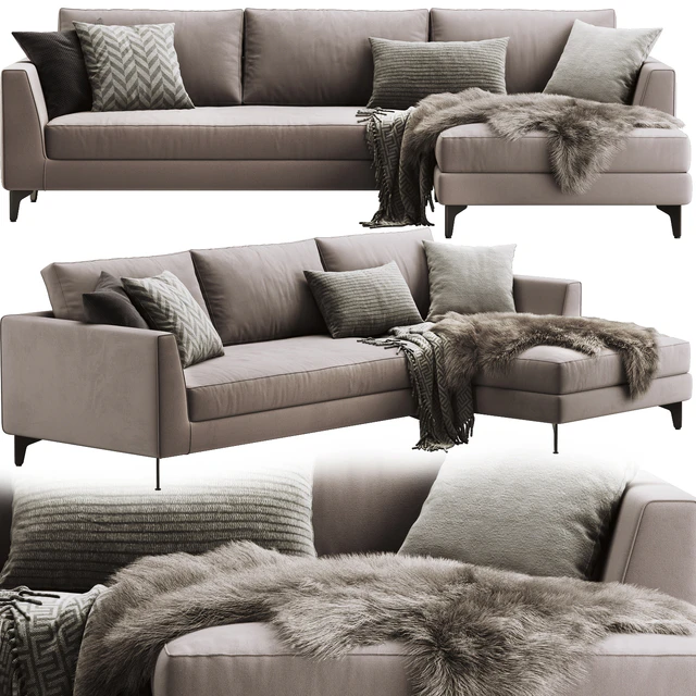 Meridiani Louis Up Sofa — Скачать