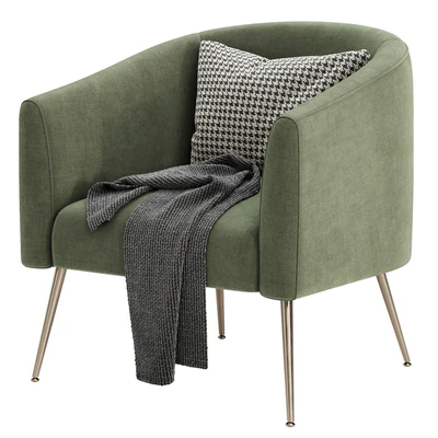 Chynia Upholstered Barrel Chair — Вид 4