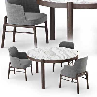 Flexform Gustav Table & Leda Chair — Вид 2