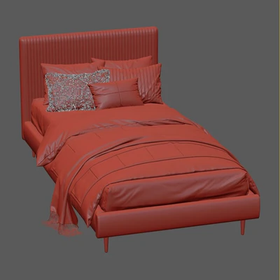 Roar / Rabbit Pleated Upholstered Bed 213 — Ver 5