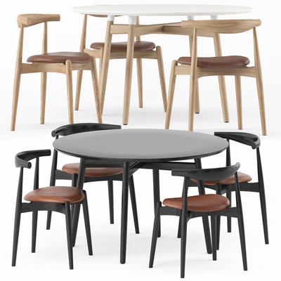 BA103-120 PRELUDIA ROUND TABLE, CH20 by Carl Hansen & Son — Вид 1