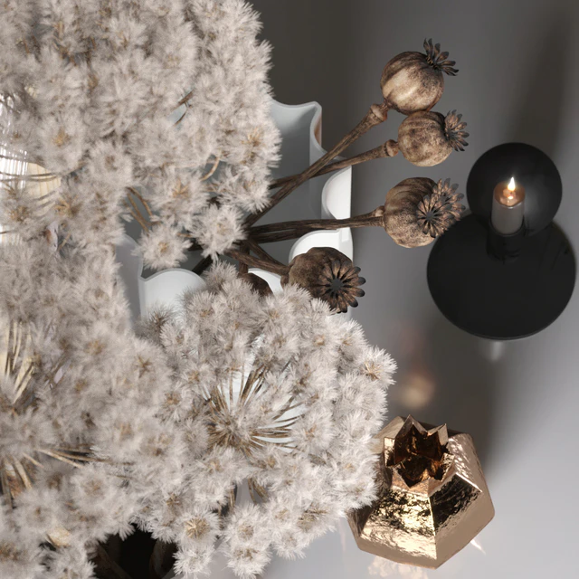 Decor set 03 with Fluffy Dried Flower — Скачать