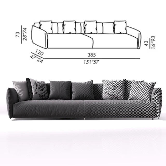 Sofa Meridiani Scott Twin — Descargar