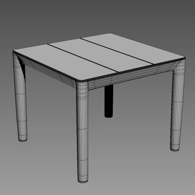Rh MARINO ALUMINUM SIDE TABLE — Вид 2