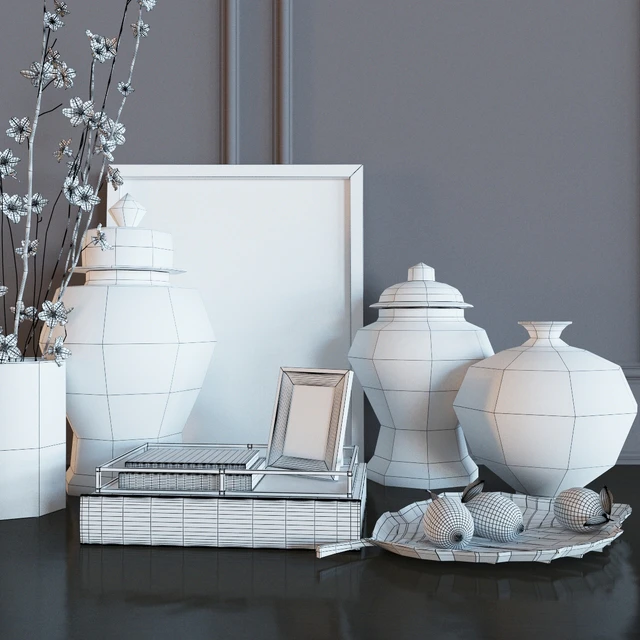 Decoration set yellow vases — Скачать