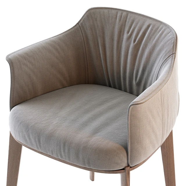 Poltrona Frau Archibald Fabric easy chair — Descargar