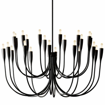 Liona Brass Candelabra Chandelier Light — Ver 2