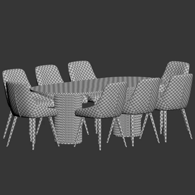 Chipman Chair Campbell Table Dining Set — Ver 3