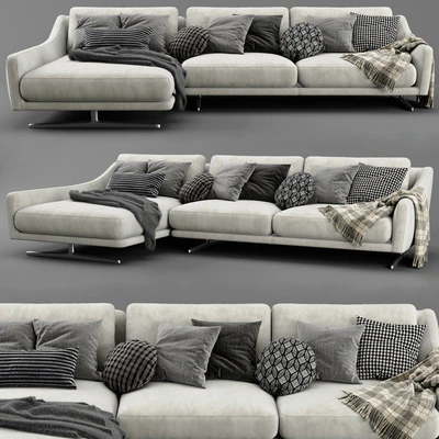 Bonaldo skid chaise longue sofa — Ver 1