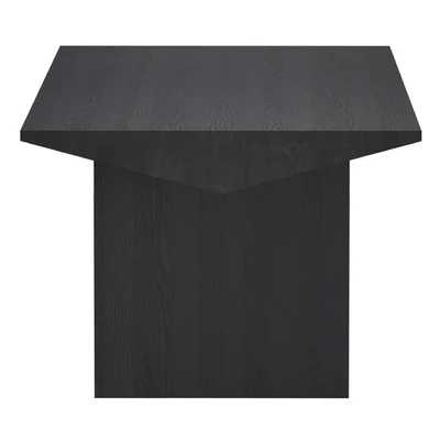 Van Charcoal Wood Dining Table (Crate and Barrel) — Ver 2