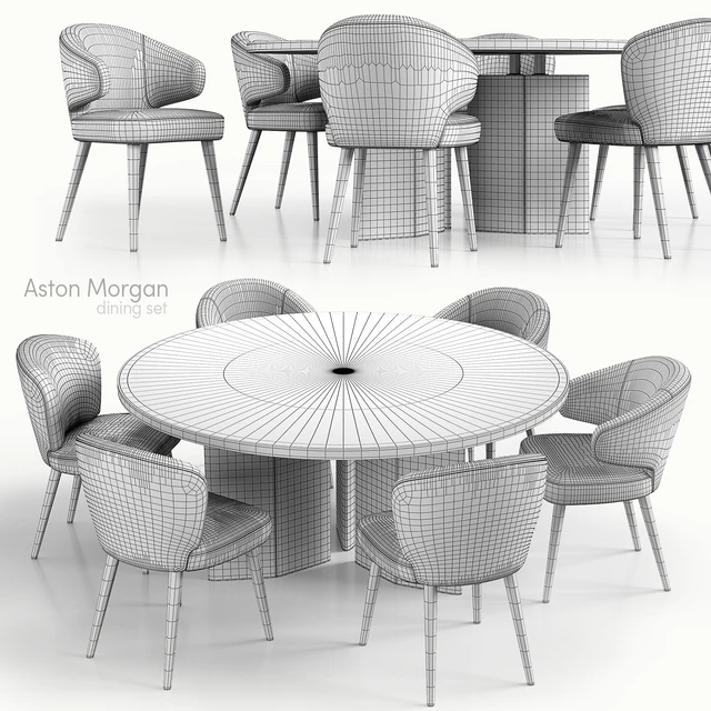 Minotti aston morgan dining set — Descargar