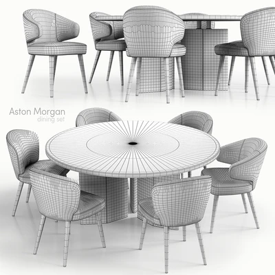 Minotti aston morgan dining set — Ver 2
