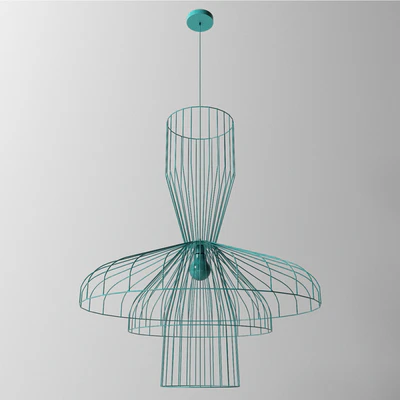 Lamp Parachute Composizione 2 - Nero — Ver 2