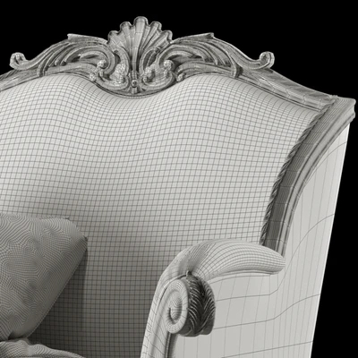 kosovart rococo armchair — Ver 4
