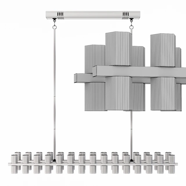 Restoration Hardware ARCACHON LINEAR CHANDELIER 54 Brass — Descargar