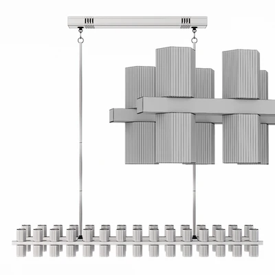 Restoration Hardware ARCACHON LINEAR CHANDELIER 54 Brass — Ver 2