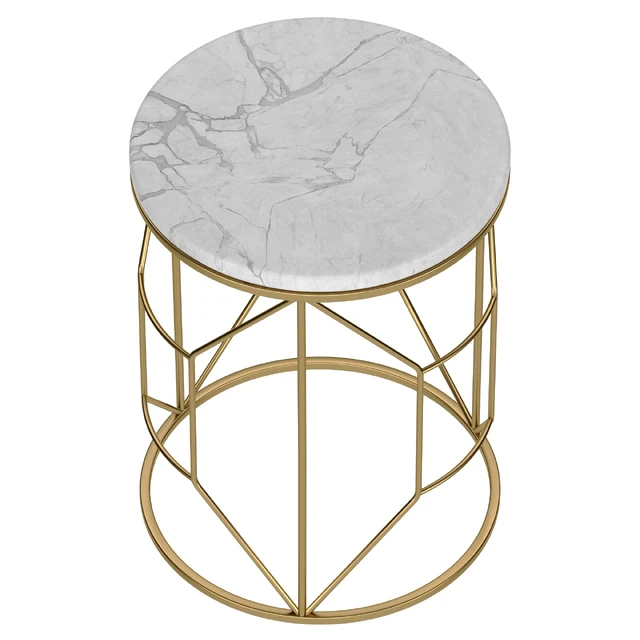 Marble and metal coffee table — Download