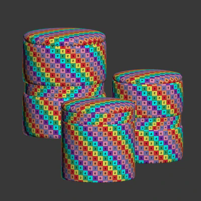 Inmyroom Ottoman Set — Ver 3