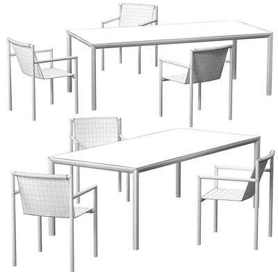 Plein air dining set by Roda — Ver 4