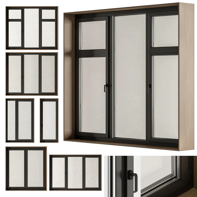 Wood Frame - Windows Set 23 — Descargar
