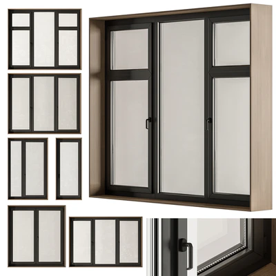Wood Frame - Windows Set 23 — Ver 1