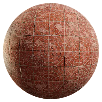 clay circular pattern tiles 001 — Скачать