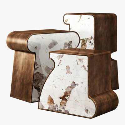 Kelly Wearstler ternion traid tercet side table — Ver 6