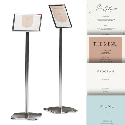 Floor information stand A4 BRAUBERG Extra — Ver 1