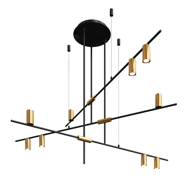 Contemporary Minimalist 9-Light Kitchen Island Pen — Descargar