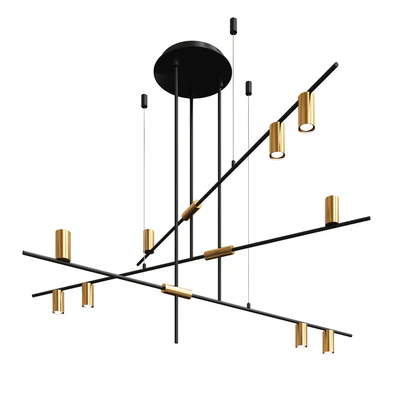 Contemporary Minimalist 9-Light Kitchen Island Pen — Descargar