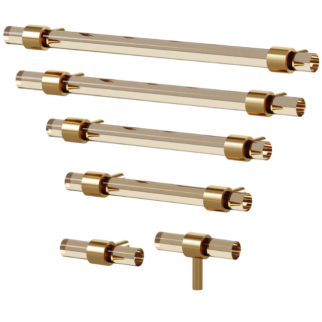 Furniture handle PUR Acrylic & Brass by Meraki — Descargar