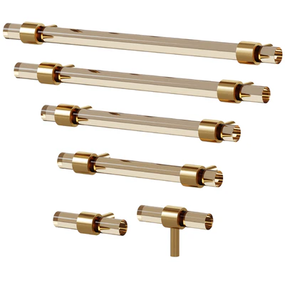 Furniture handle PUR Acrylic & Brass by Meraki — Ver 1