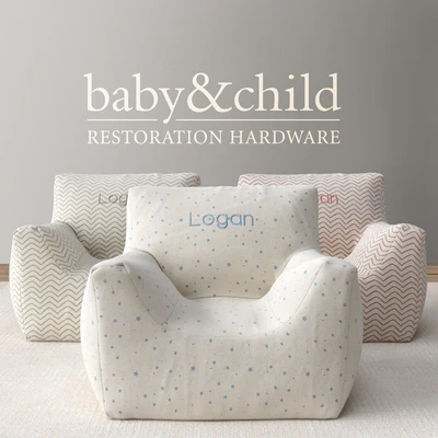 RH/ NURSERY CANVAS BEAN BAG CHAIR COVER — Вид 1
