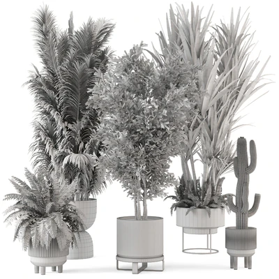 Indoor Plants in Ferm Living Bau Pot Large - Set 362 — Вид 6