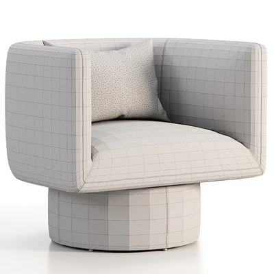 Adriel Swivel Leather Chair — Вид 3