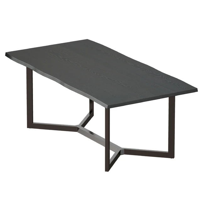 Verge Black Live Edge Dining Tables (Crate and Barrel) — Descargar